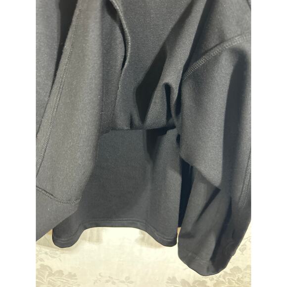 Catherines Dress 1X Black Label Midi Tank Faux Leather Trim Detain Zip - Picture 10 of 10